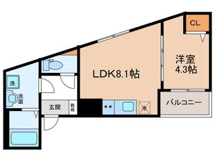 クレイン中村公園の物件間取画像